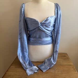 Urban Outfitters Blue Crop Top